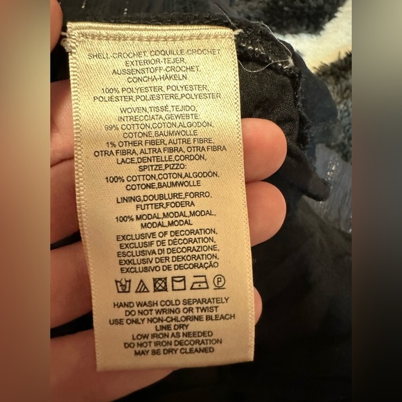 Maeve Anthropologie Abilene Maxi Dress gold and black crochet and tassels sz XS - Picture 5 of 7